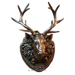 Barasingha Head - Swamp Deer Head Wall Mount
