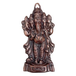 Black Metal Panchmukhi Ganesha Idol SCGP304
