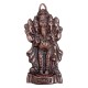 Black Metal Panchmukhi Ganesha Idol