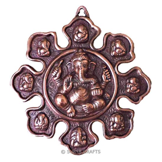 Ashta Ganesh Wall Plate Small