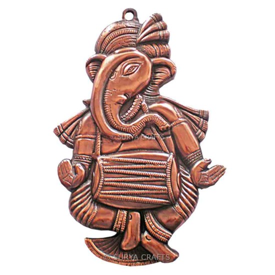 Dhol Ganesh Wall Plate