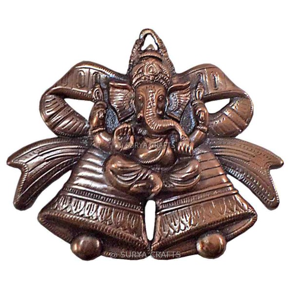 Double Bell Ganesh Wall Plate