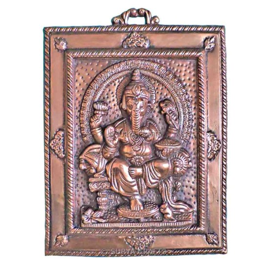 Frame Gaddi Ganesh Wall Plate