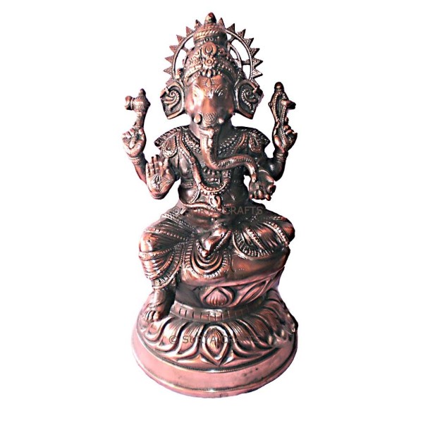 Kamal Ganesha Statue - Lord Vinayaka Sitting on Lotus