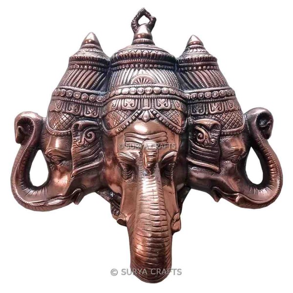 Lord Ganesha with Three Heads