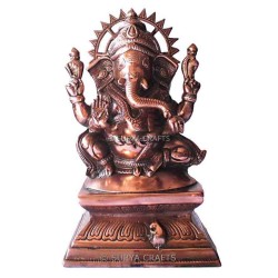 Sitting Ganesha Statue SCGS050