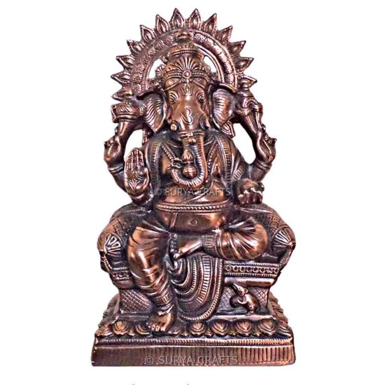 Takiya Ganesha Statue Big with Right Side Trunk