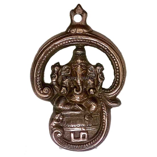 Tamil Om Ganesh Wall Plate Mini