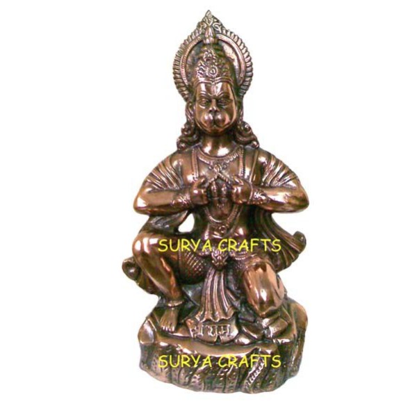 Black Metal Hanuman Statue