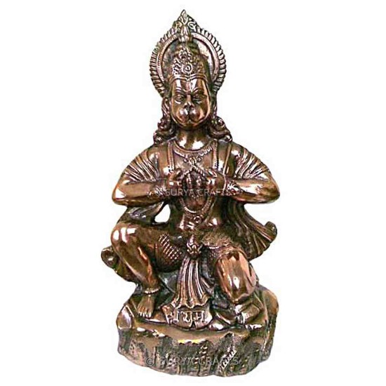 Black Metal Hanuman Statue