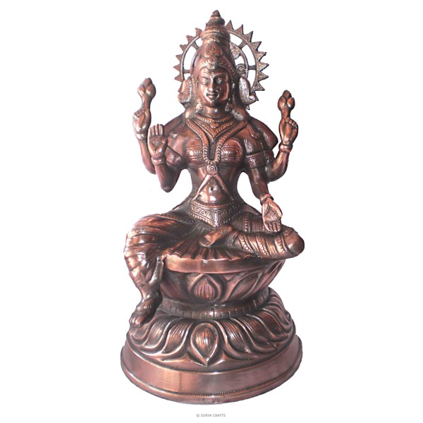 Laxmi Statue Sitting on Lotus Big