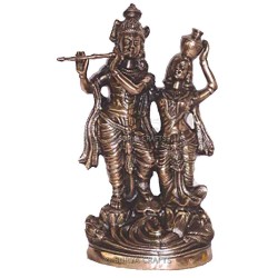 Lord Krishna with Radha Statue