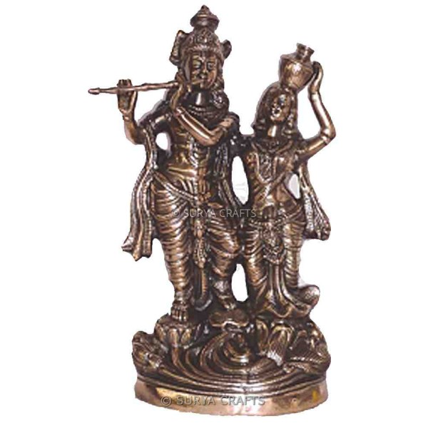 Lord Krishna with Radha Statue